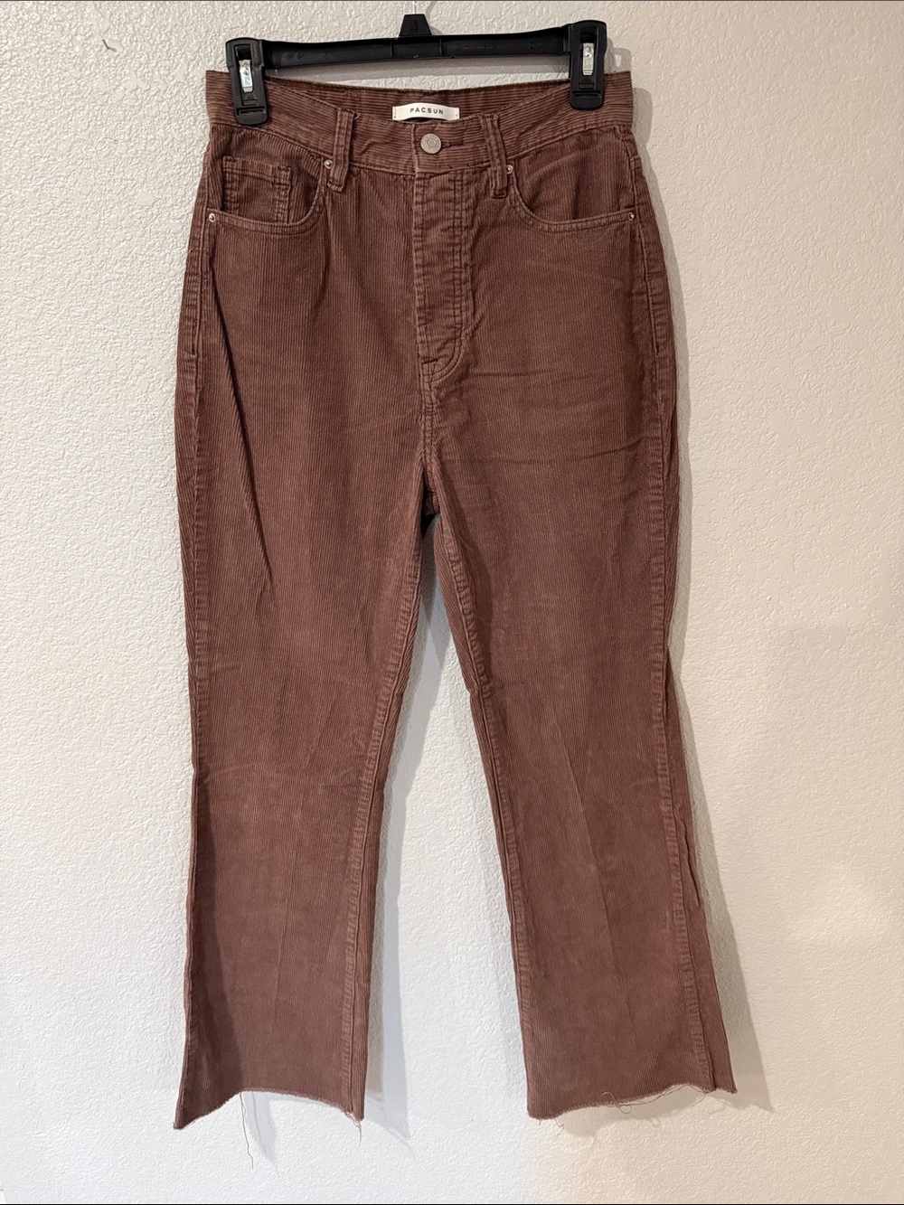 PacSun Women's Rust Brown Corduroy High-Rise Bootcut Pants